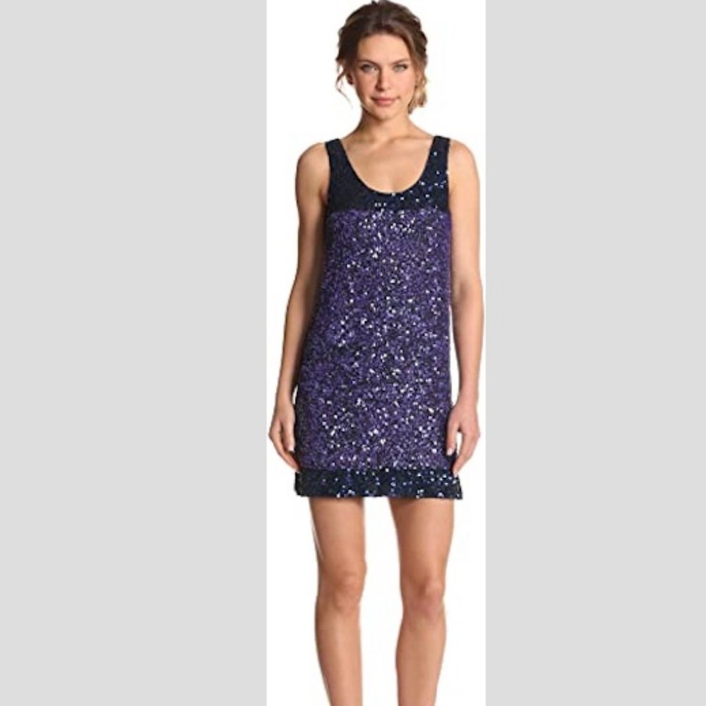 french connection sequin shift dress French Connection | Dresses | French Connection Purple Sequin Shift Dress